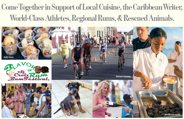 Come Together in Support of Local Cuisine, the Caribbean Writer, World-Class Athletes, Regional Rums, & Rescued Animals